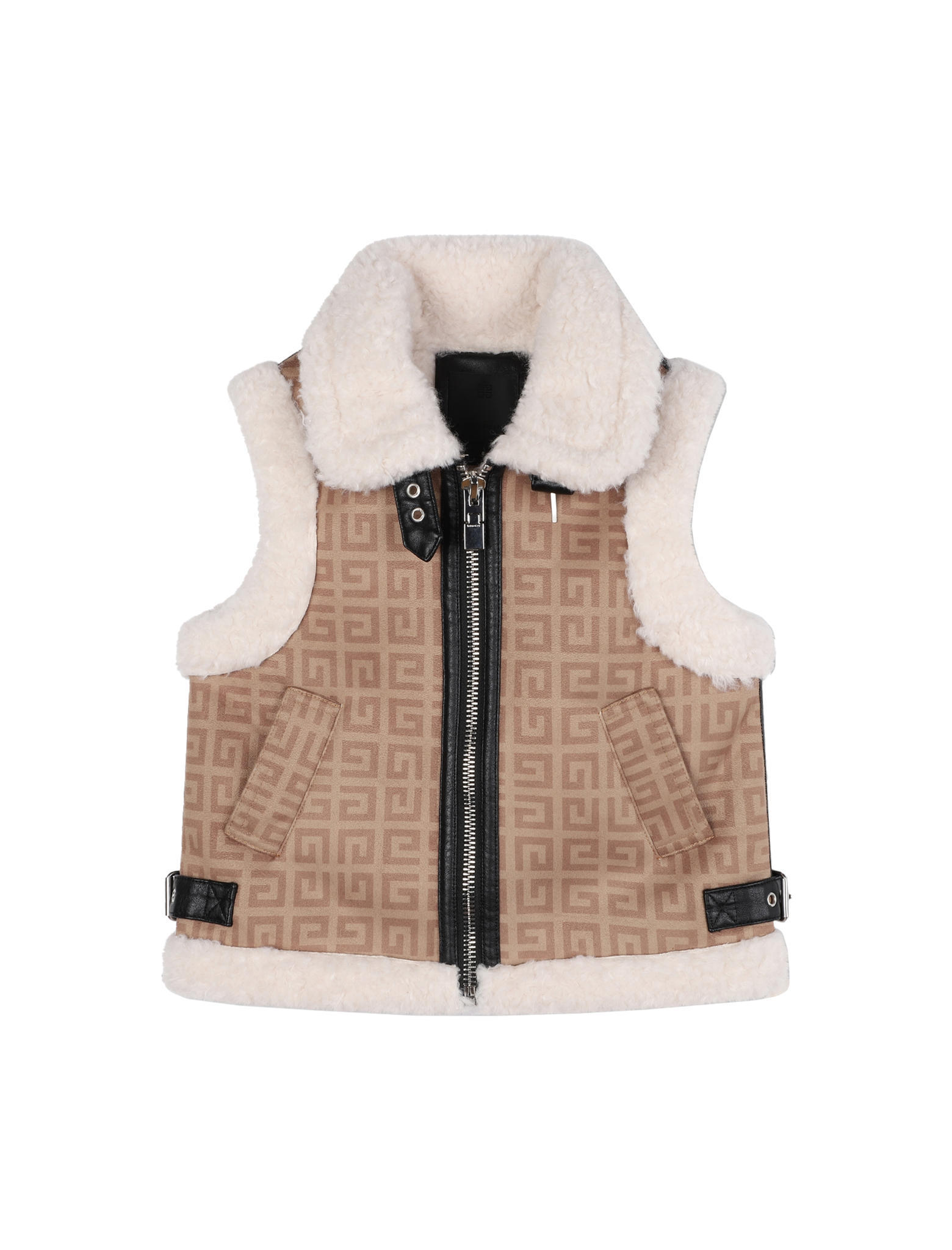 4G Motif zipped bodywarmer