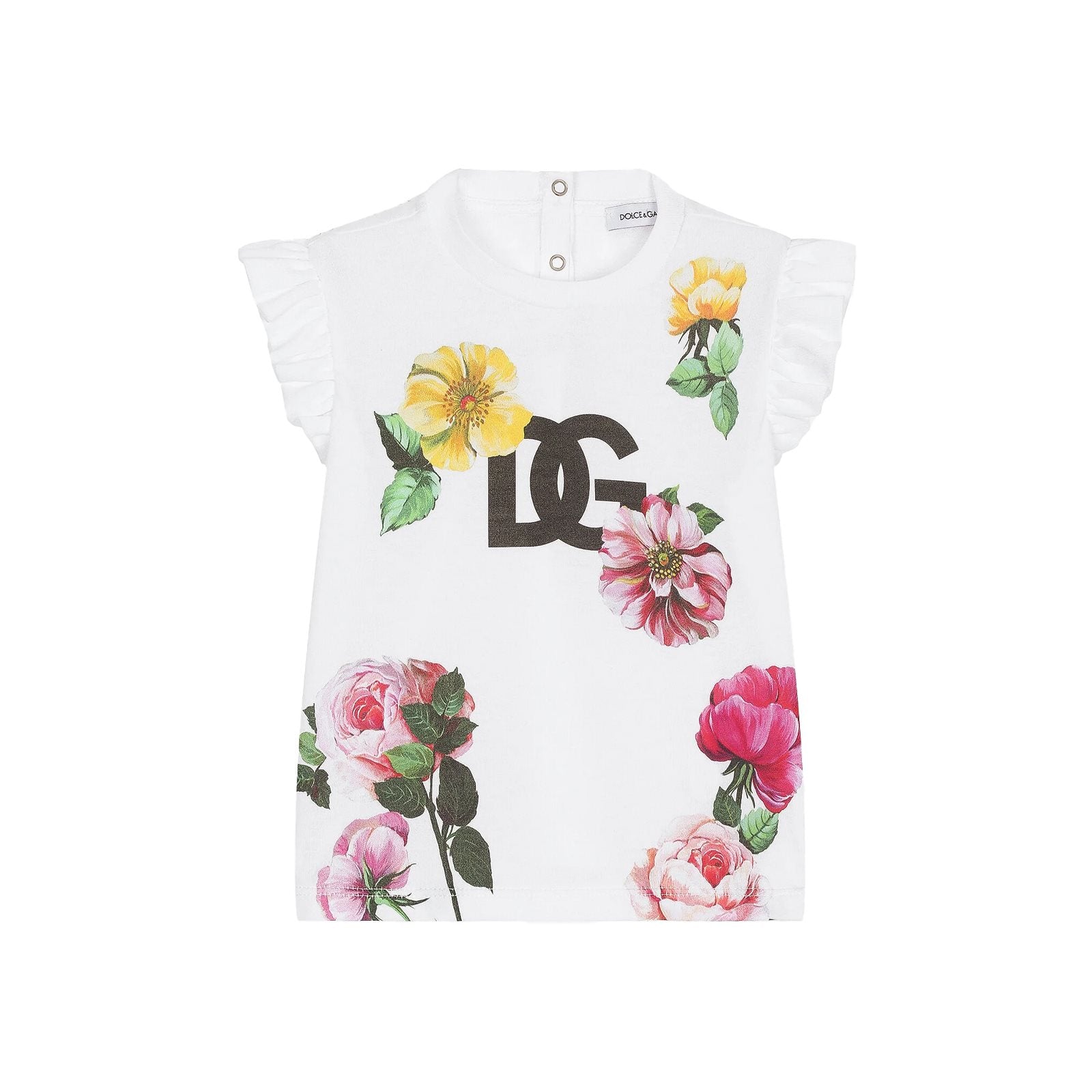 Baby-T-Shirt mit Rüschenprint