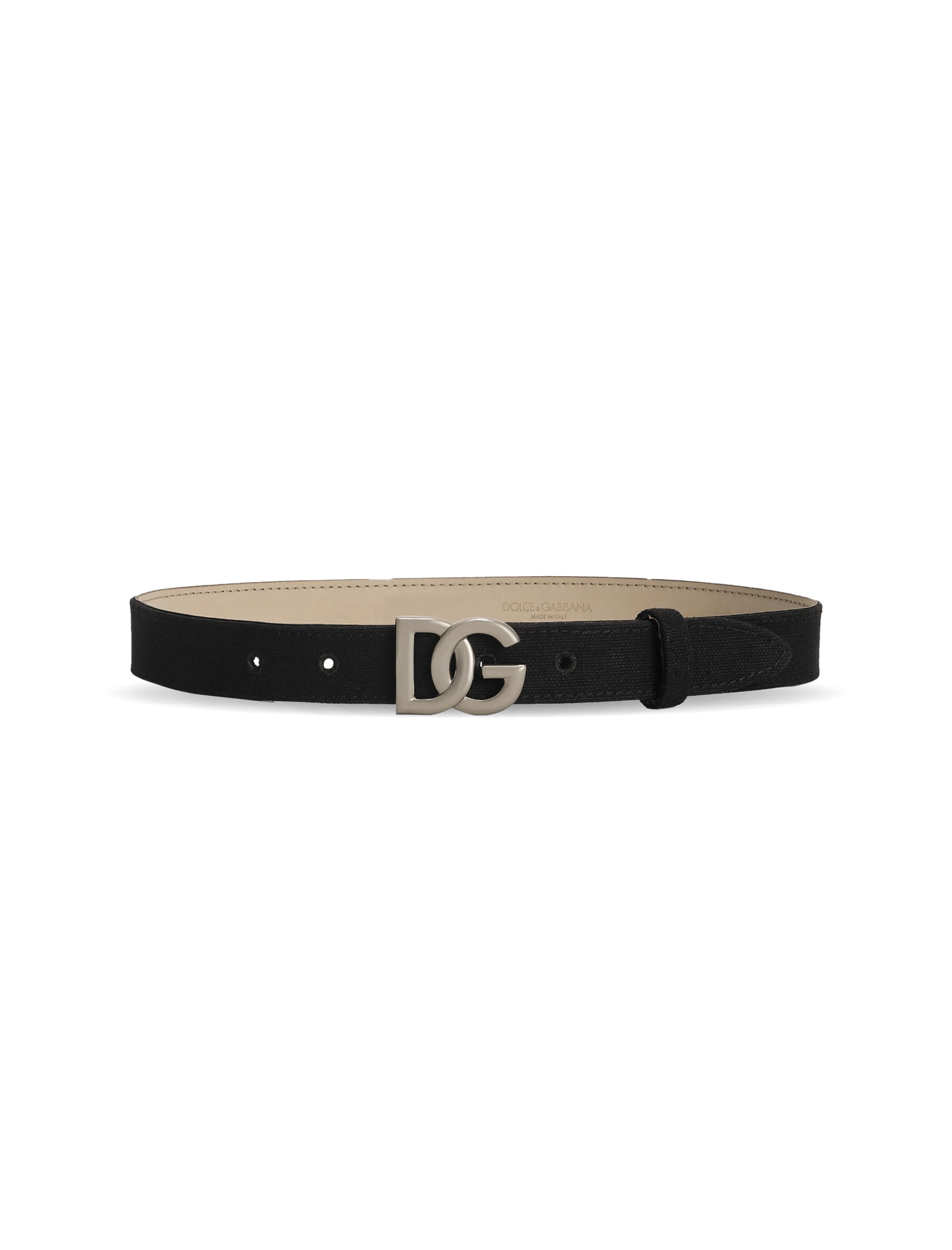 Canvas logo print belt