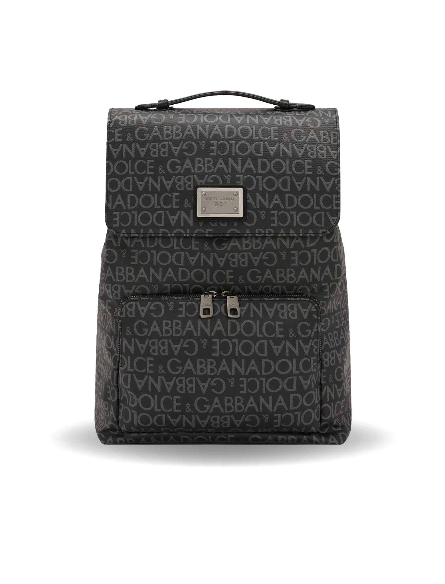 Coated jacquard backpack