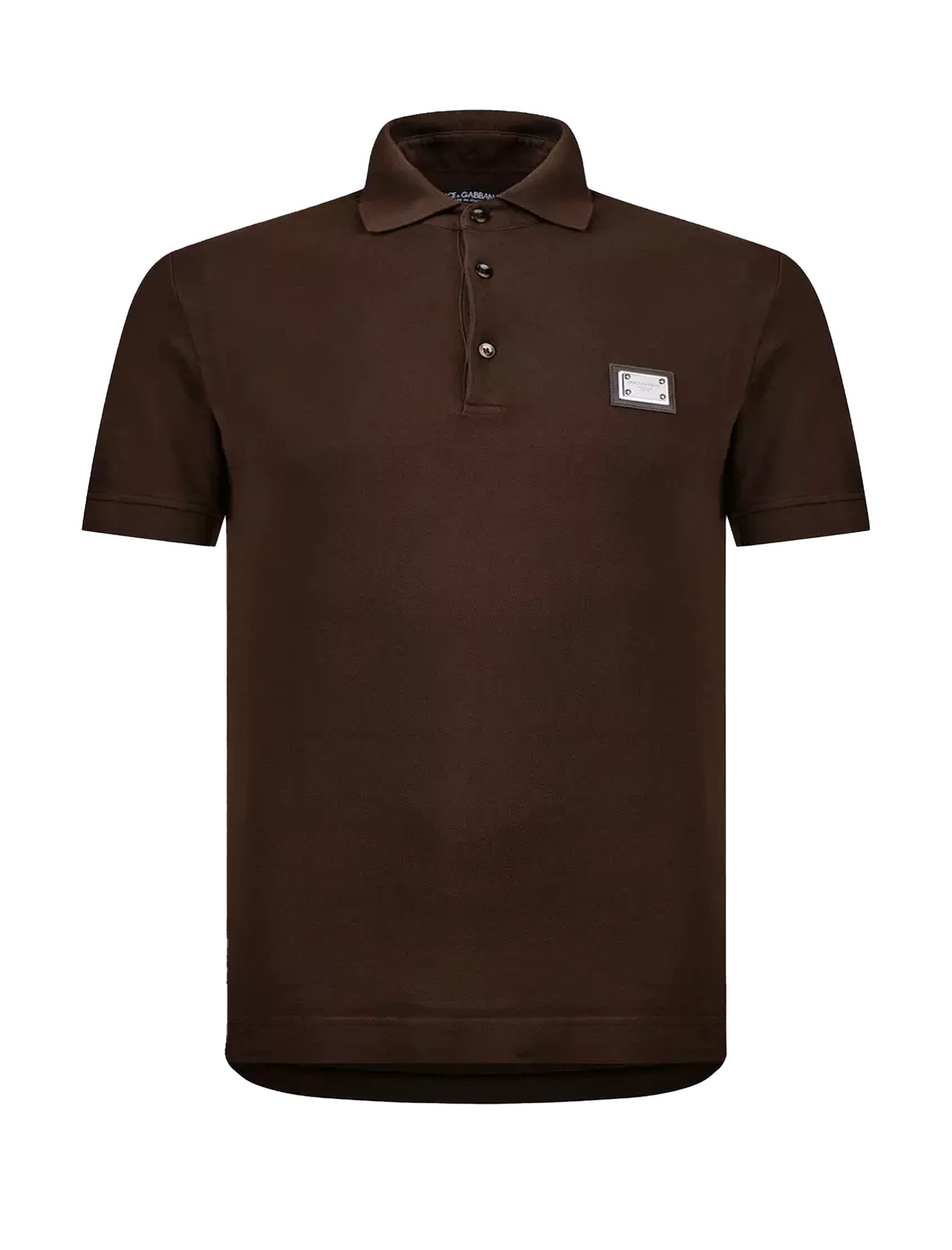 Cotton piqué plaque polo