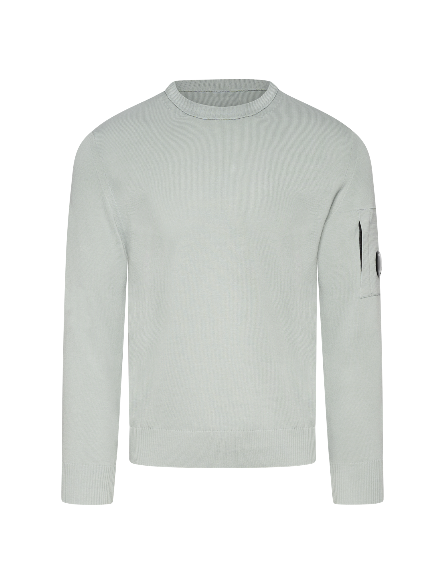 Crewneck cotton crepe knit