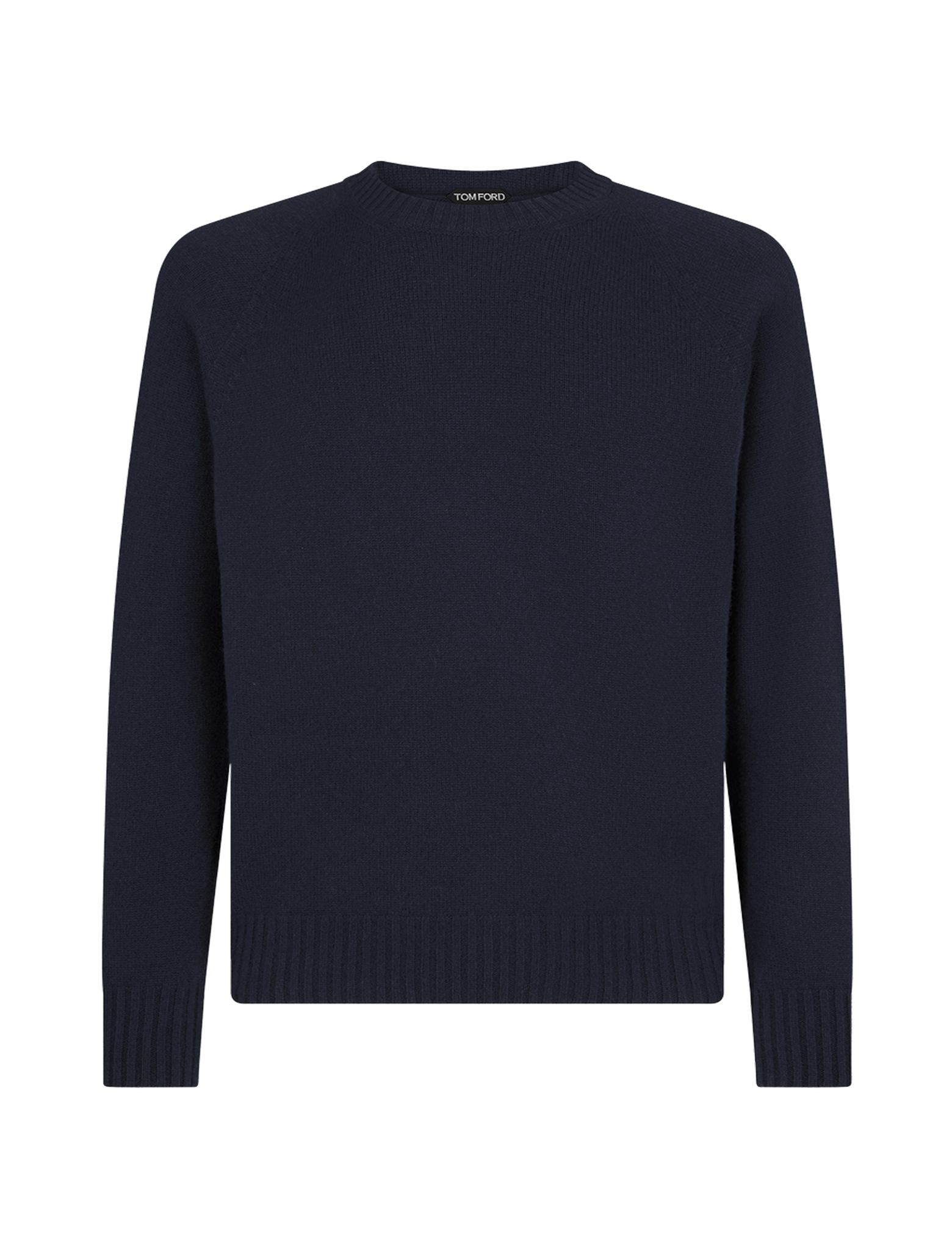 Crewneck cotton cashmere knit