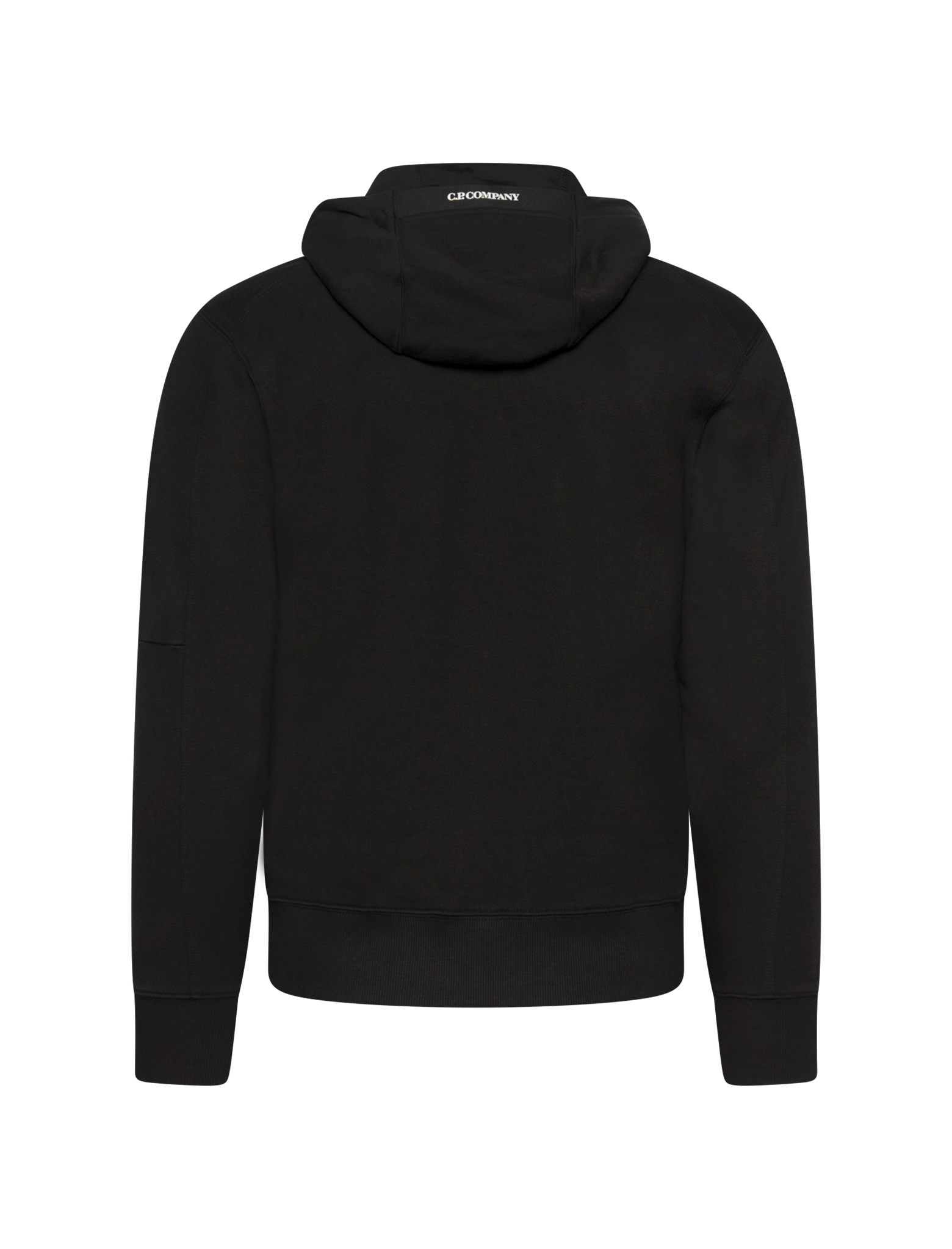 Diagonal raised fleece hoodie