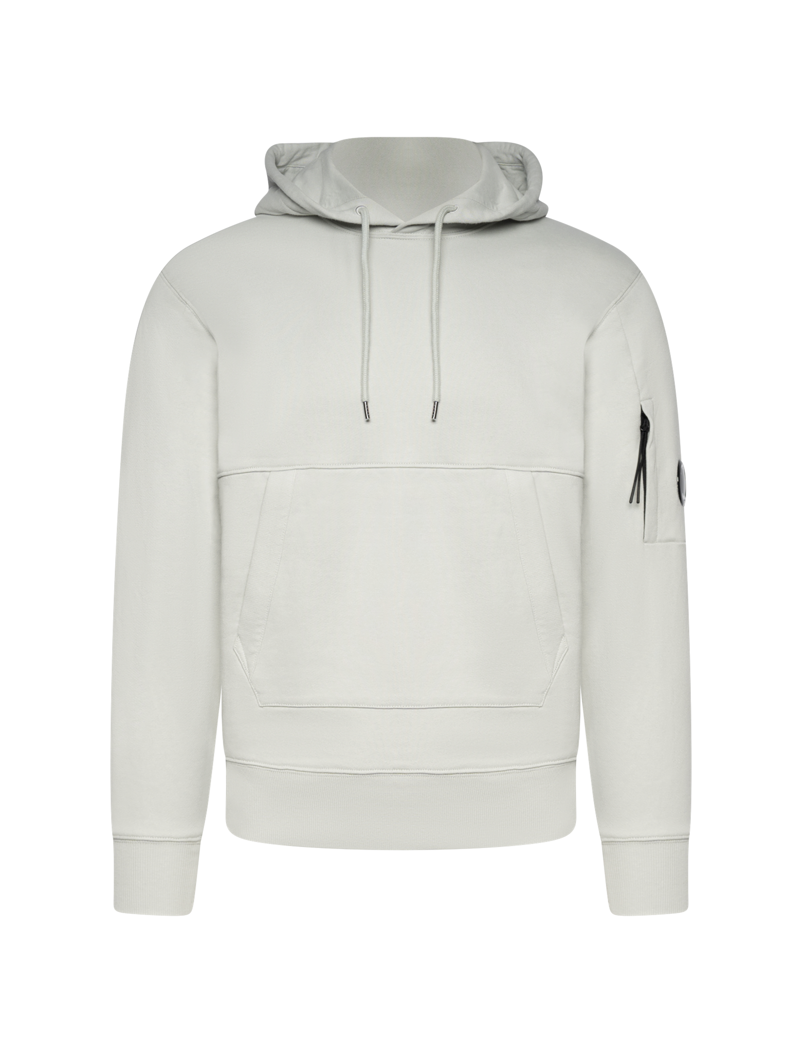 Diagonal raised fleece hoodie