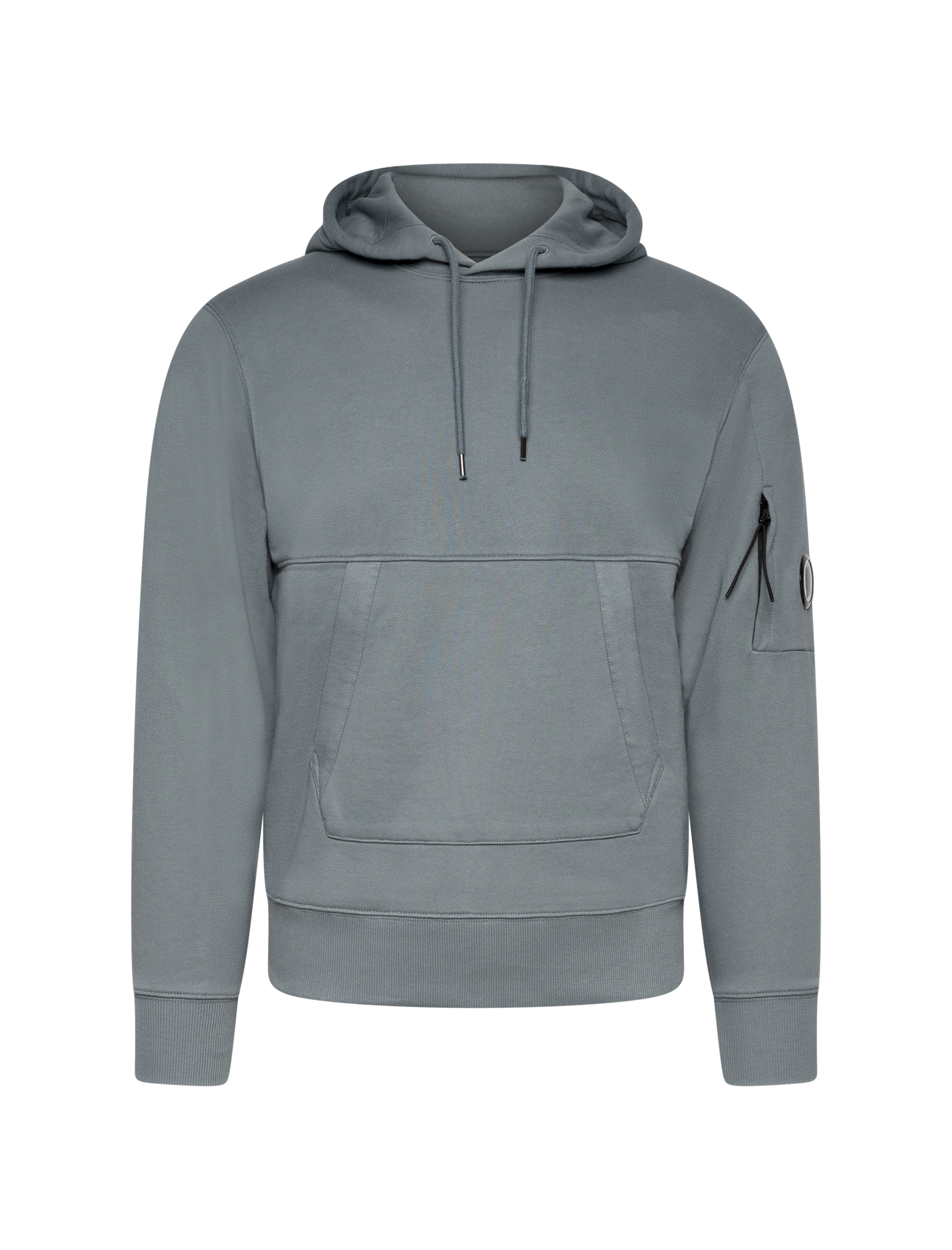 Diagonal raised fleece hoodie