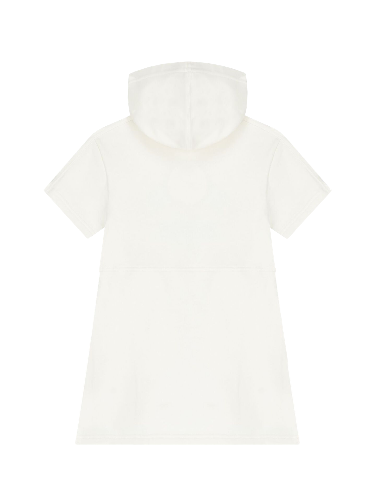 Embroidered logo hooded dress