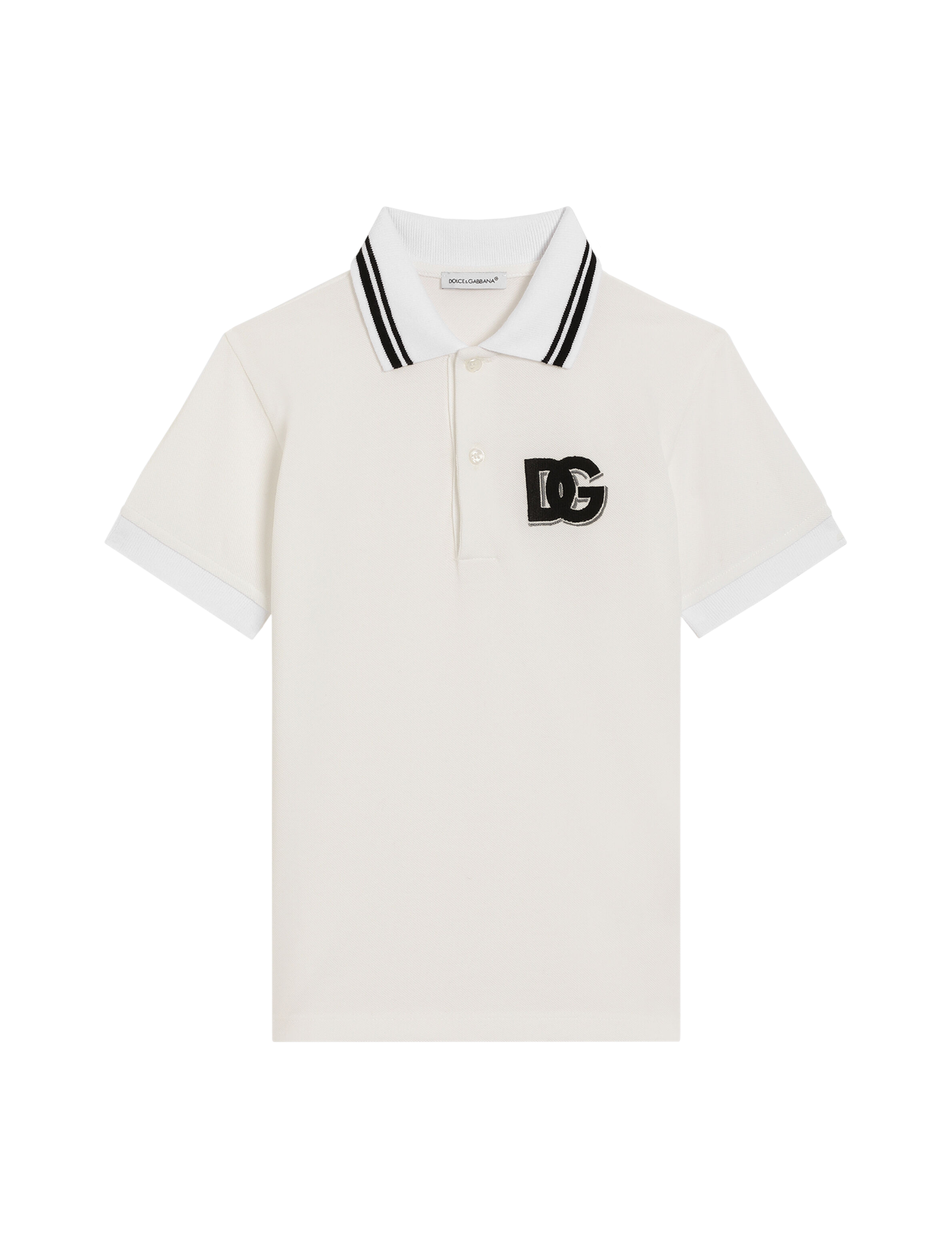 Embroidered logo pique polo