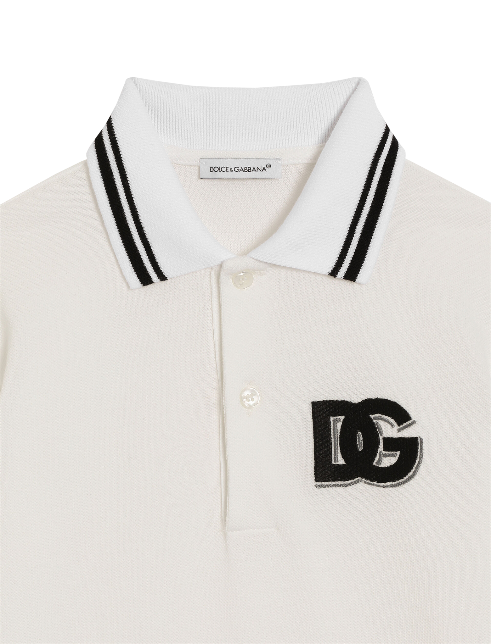 Embroidered logo pique polo