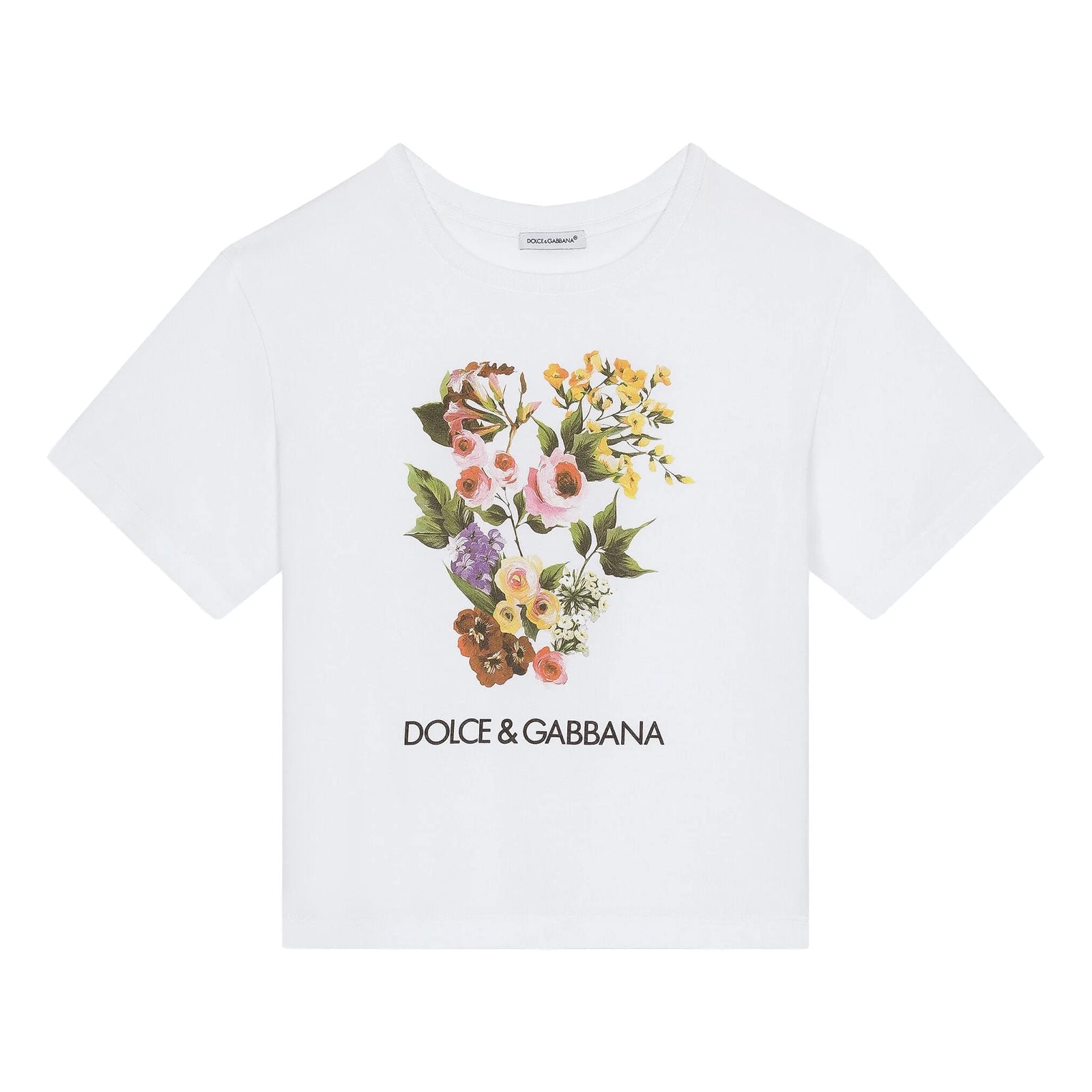 Floral print jersey t-shirt
