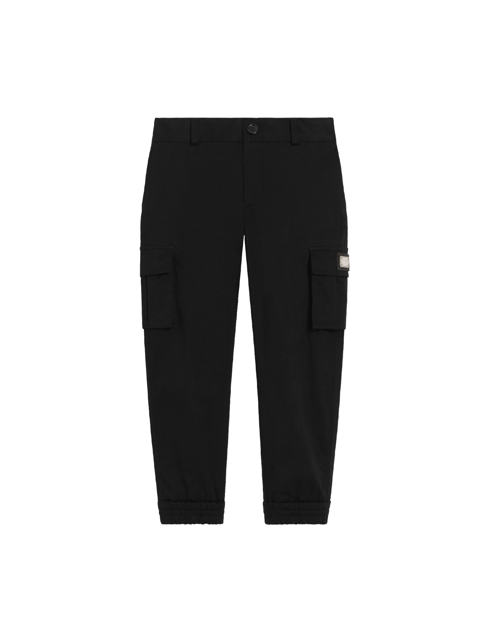 Gabardine logo tag cargo pants