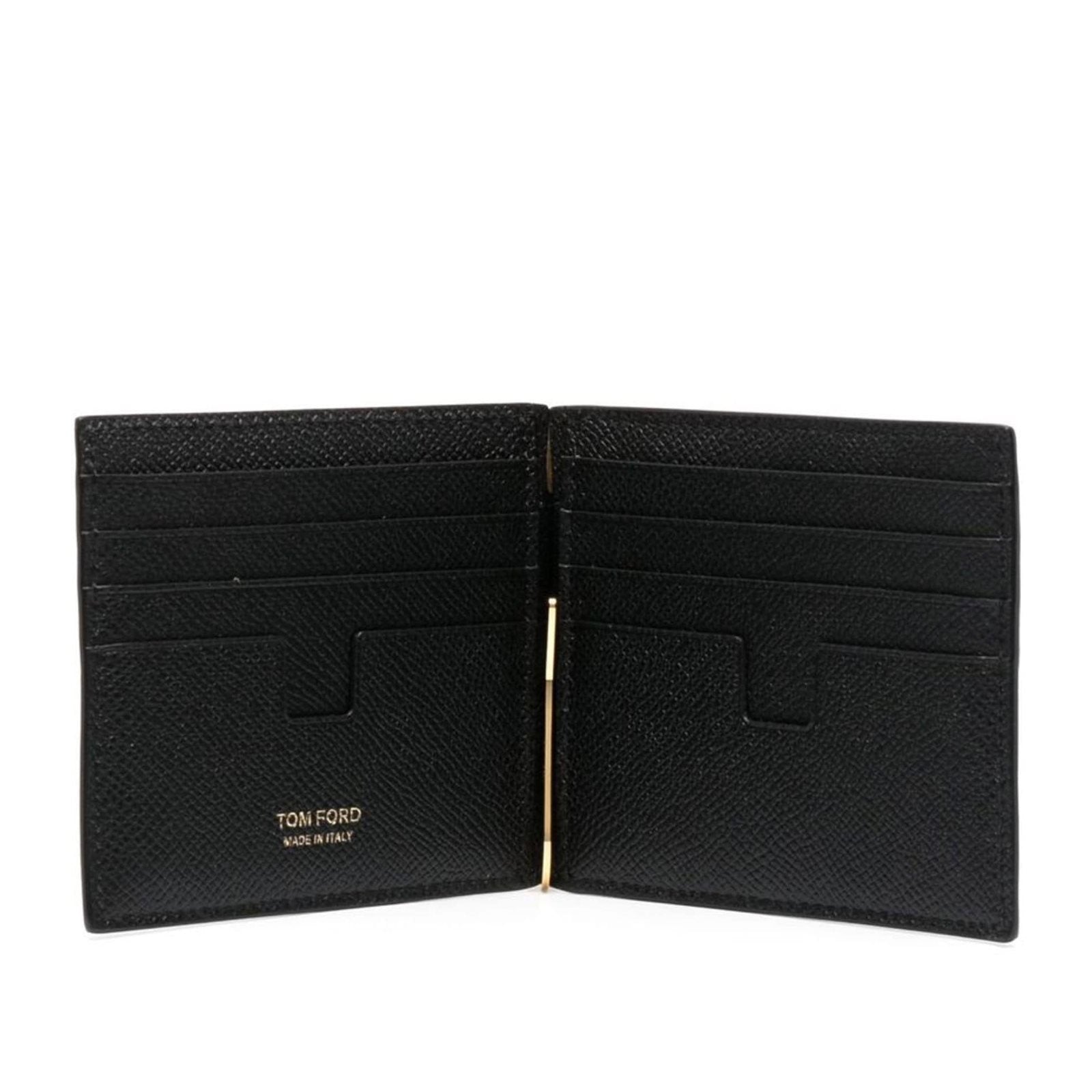 Grain leather bifold wallet