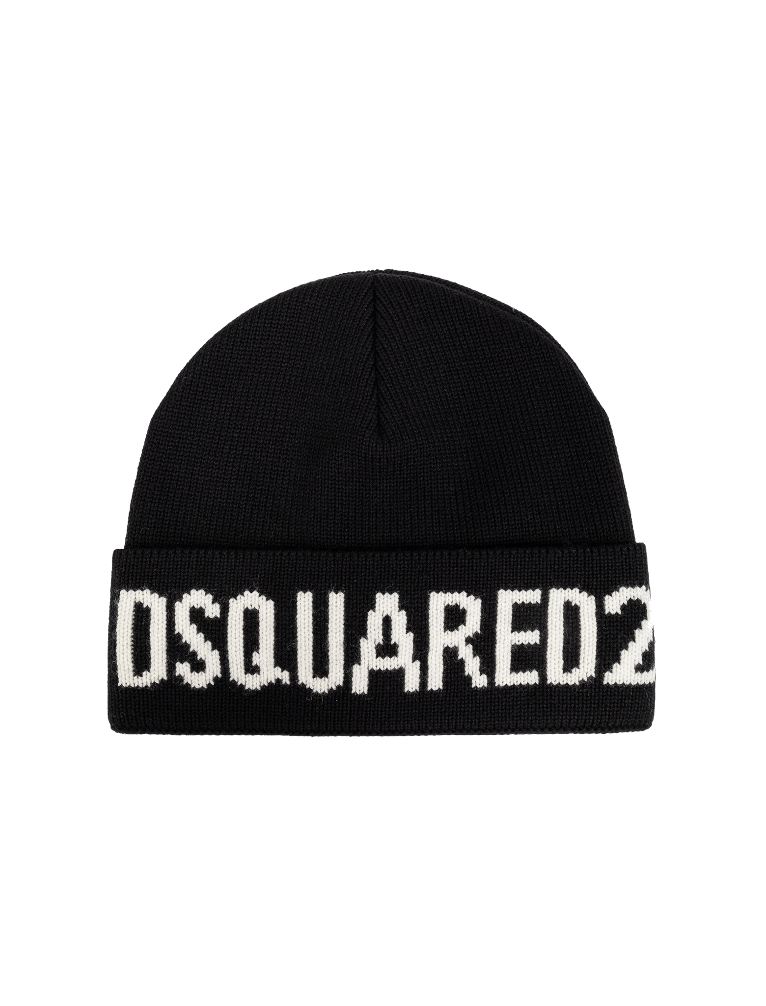 Logo embroidered knit beanie