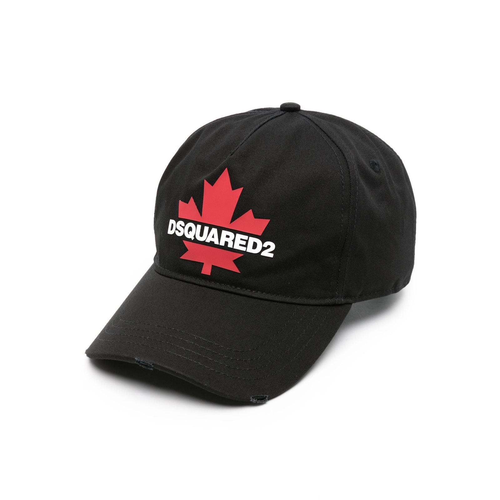 Logo print baseball cap