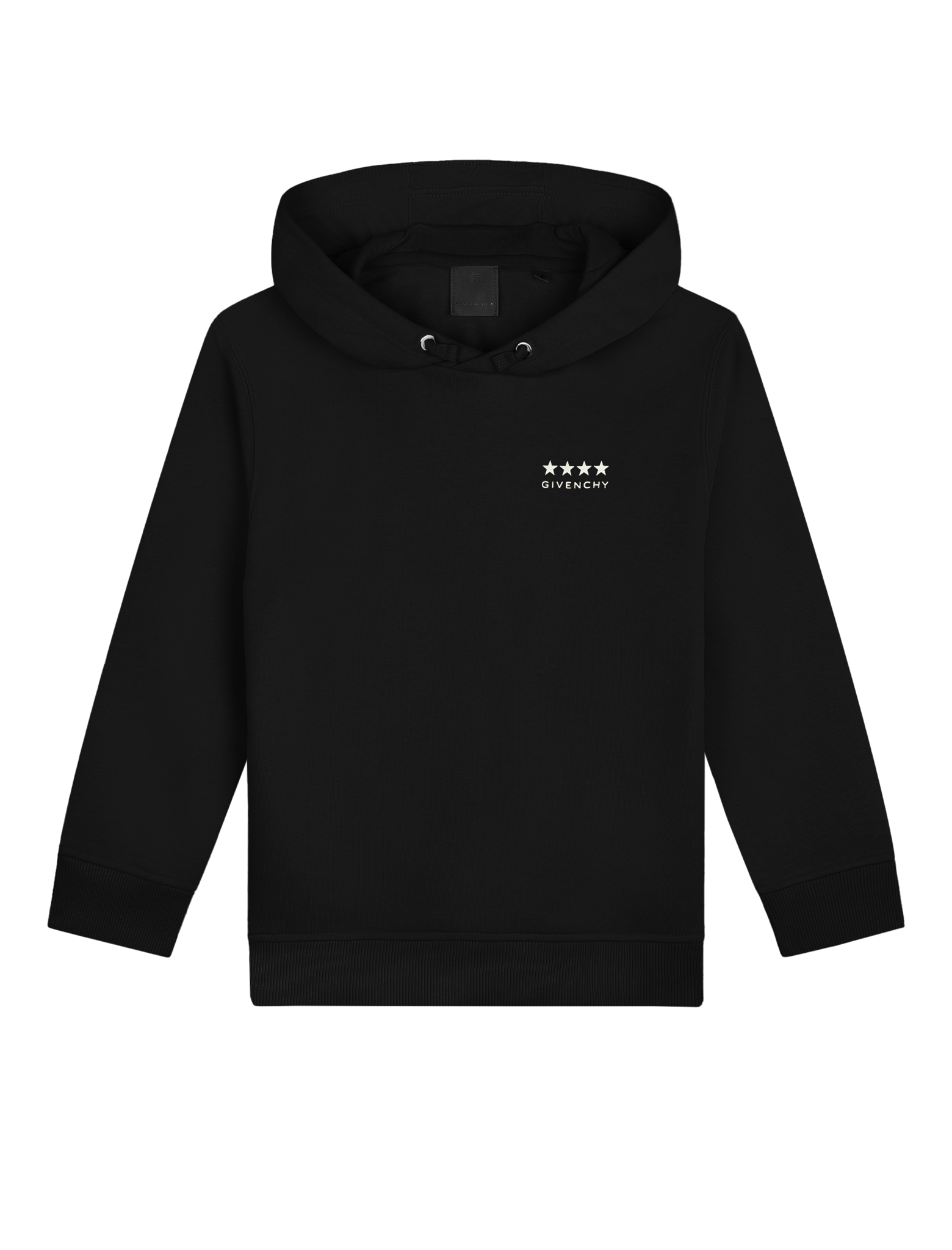 Logo print fleece hoodie