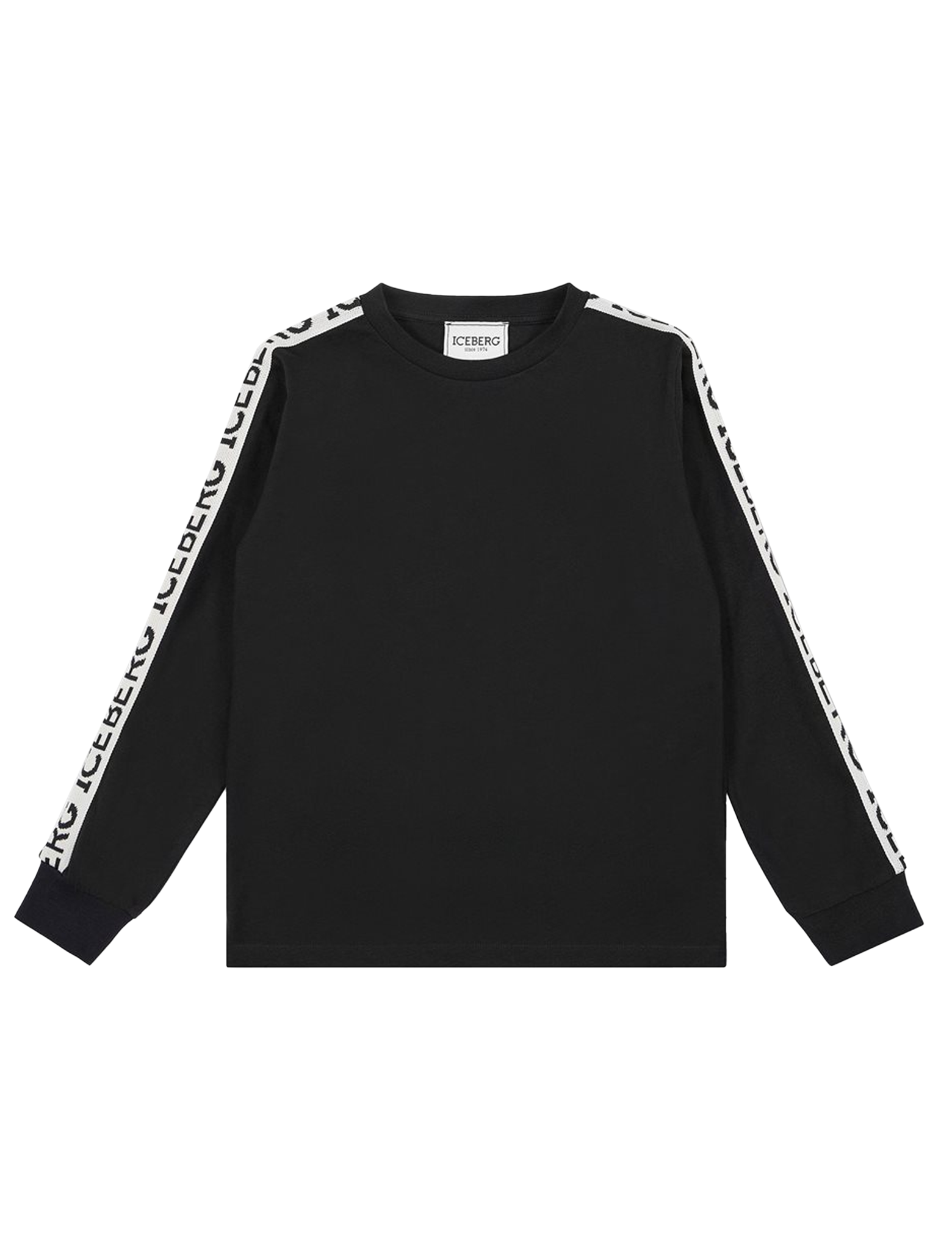 Long sleeve logo tape t-shirt