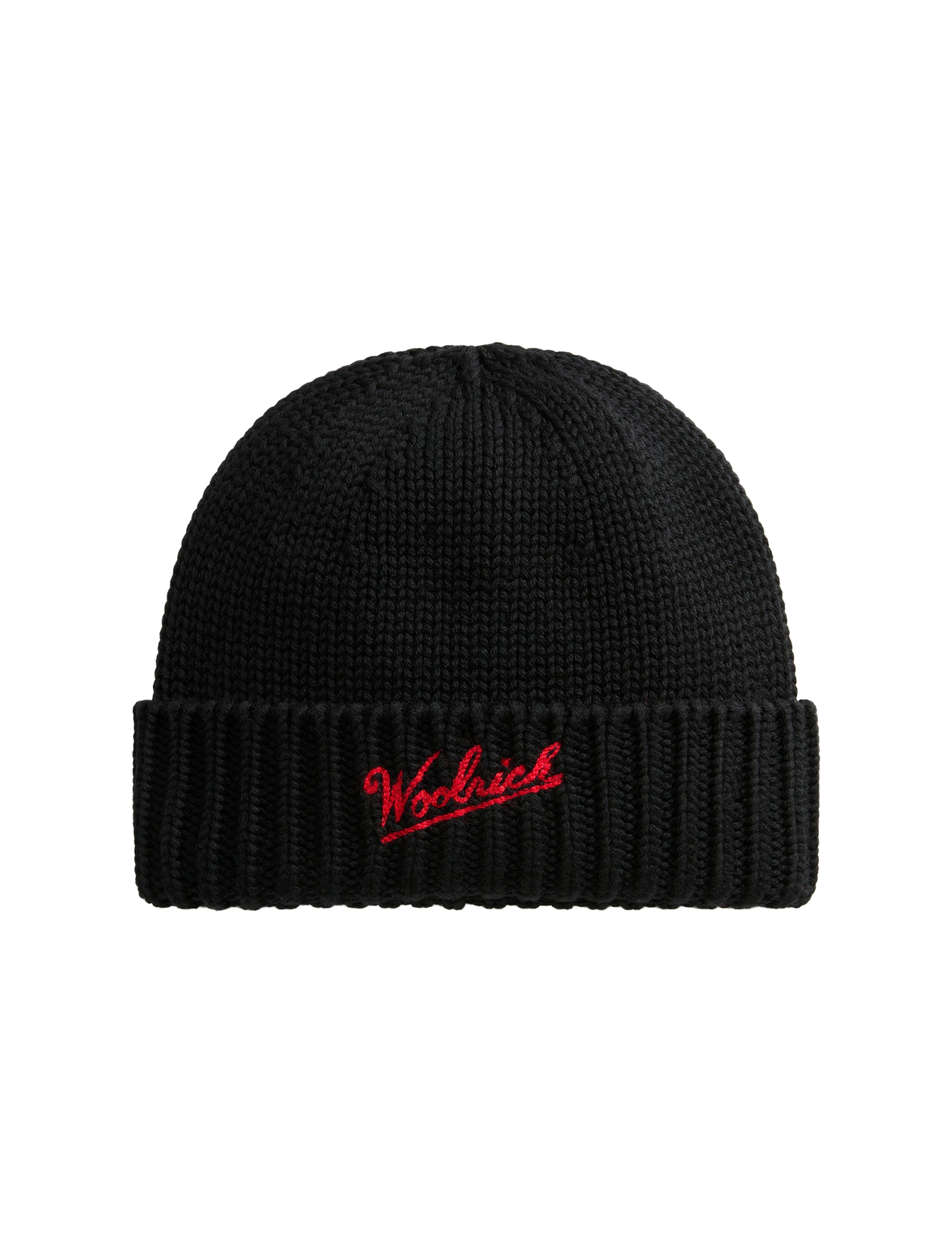 Merino wool logo beanie hat