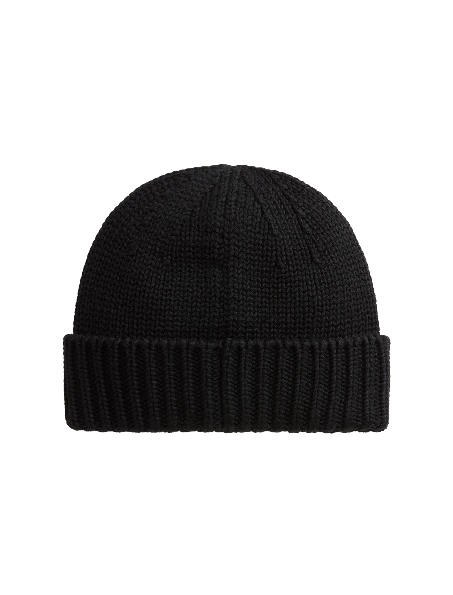 Merino wool logo beanie hat