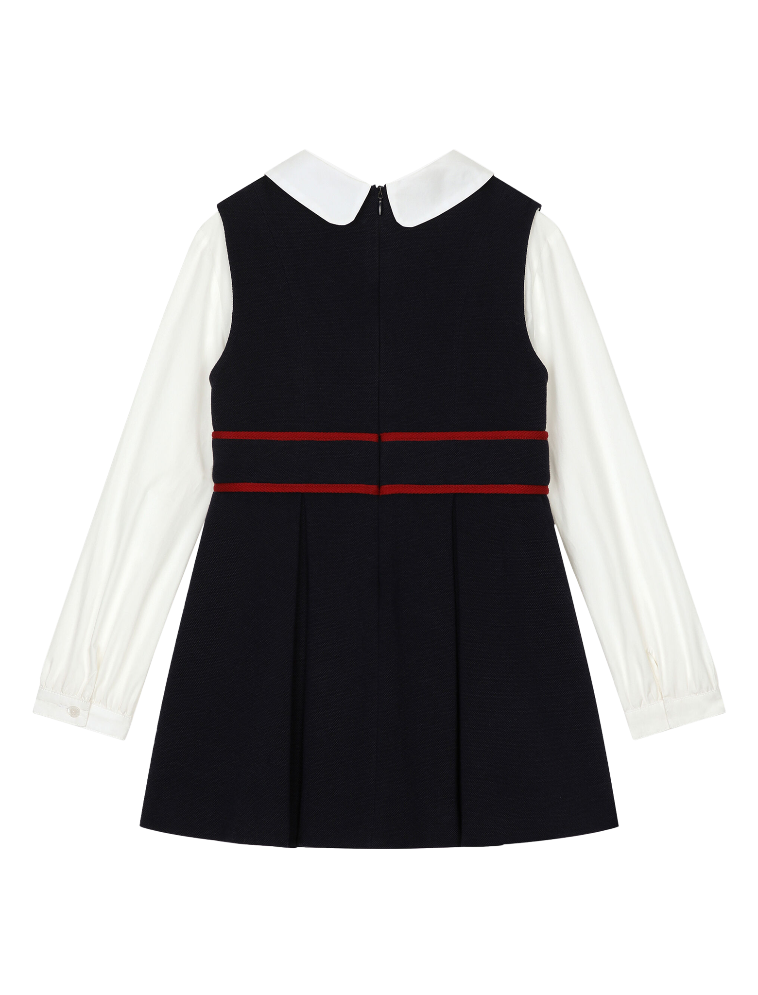 Piqué poplin dress