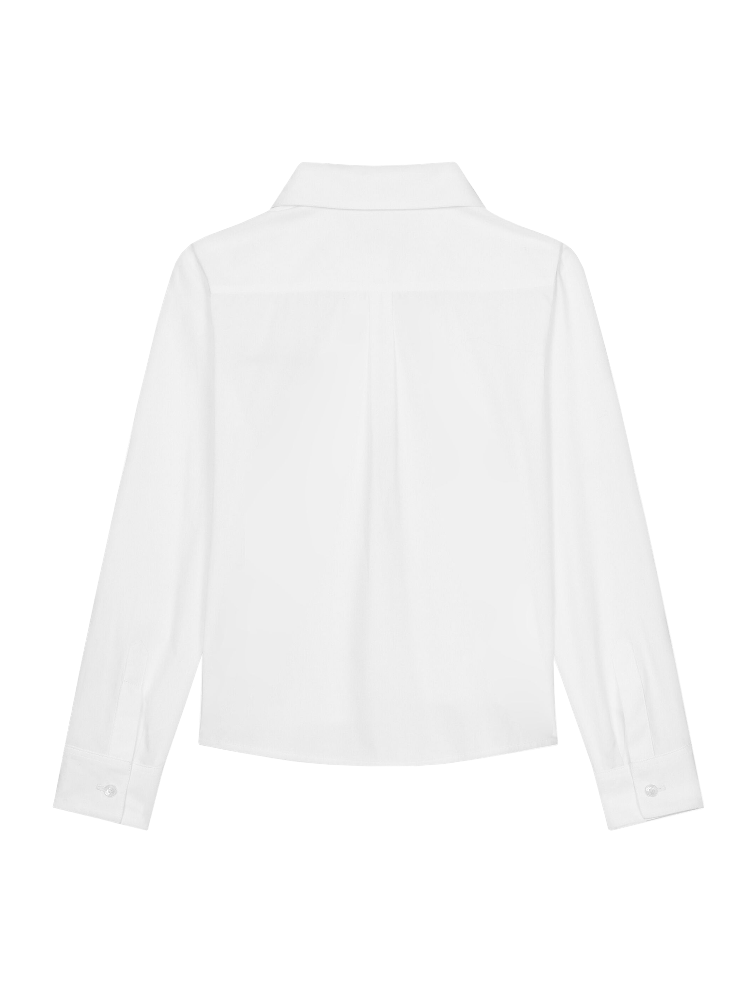 Poplin shirt with ruches