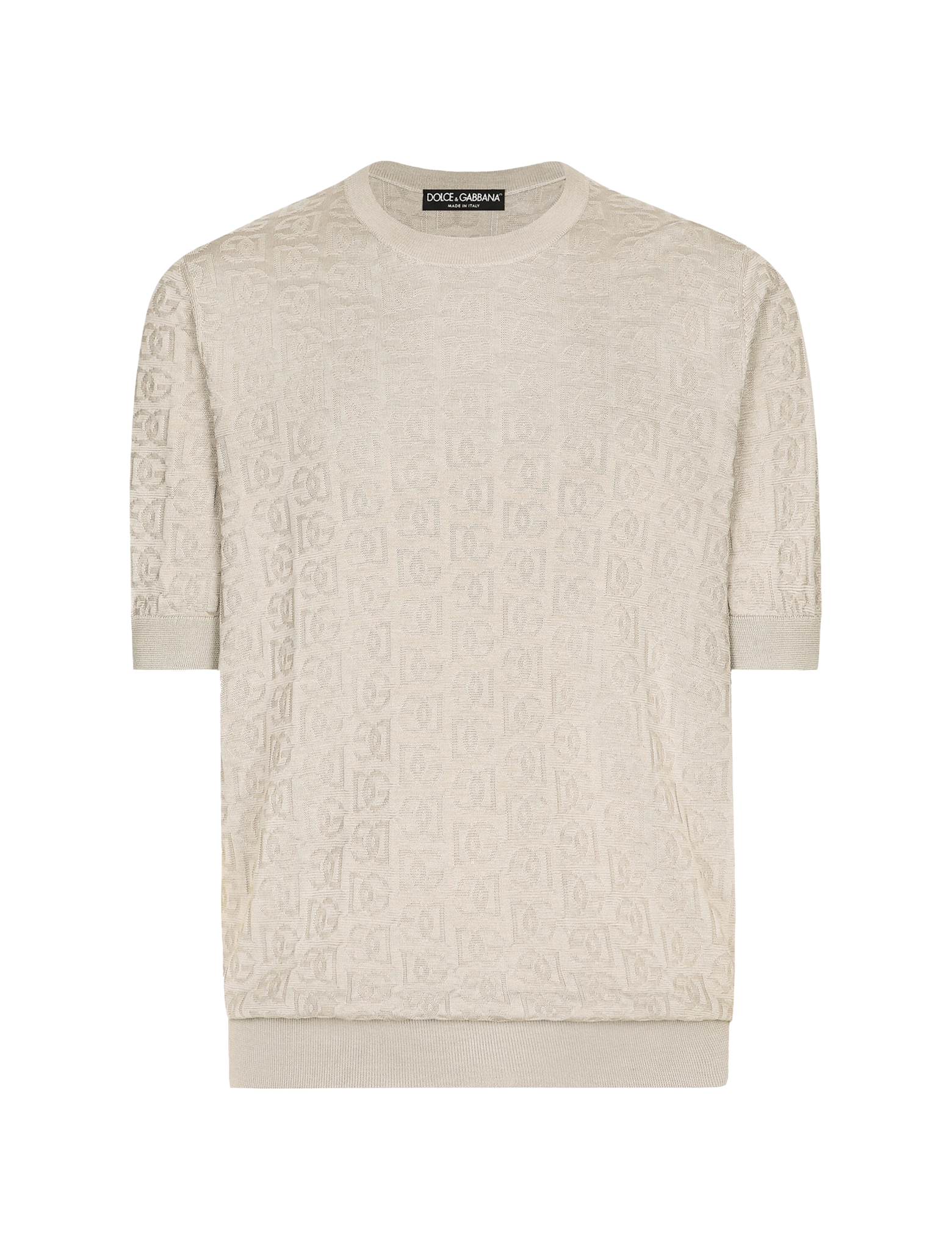 Silk jacquard knitwear