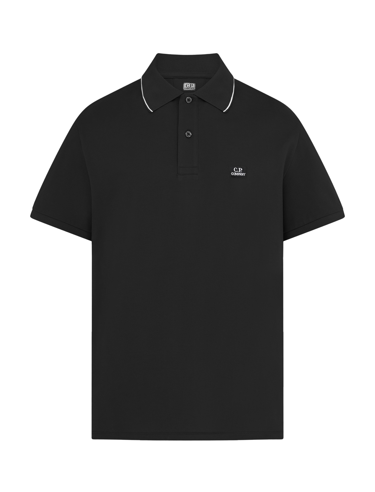 Stretch piquet line polo shirt