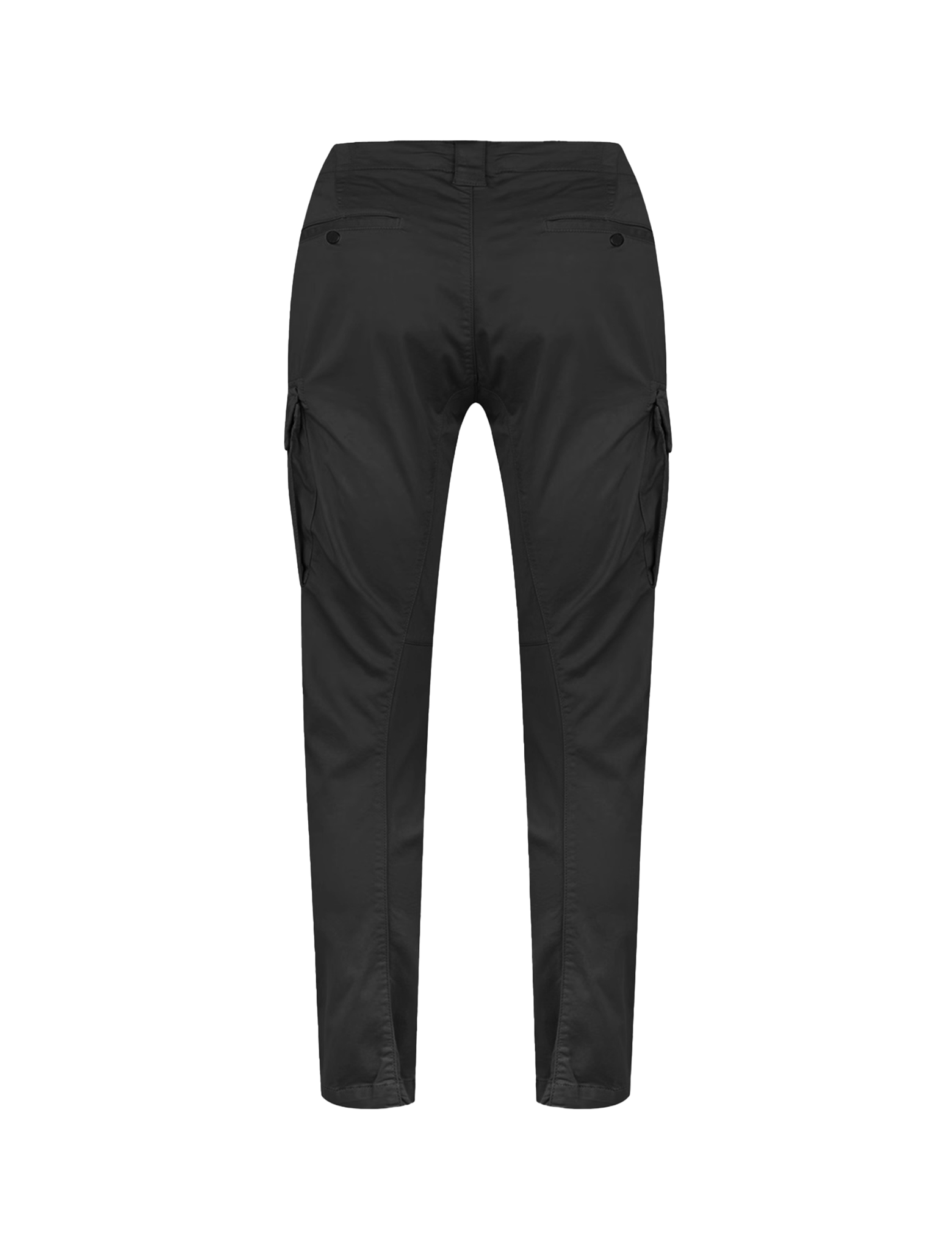 Stretch satin cargo pants