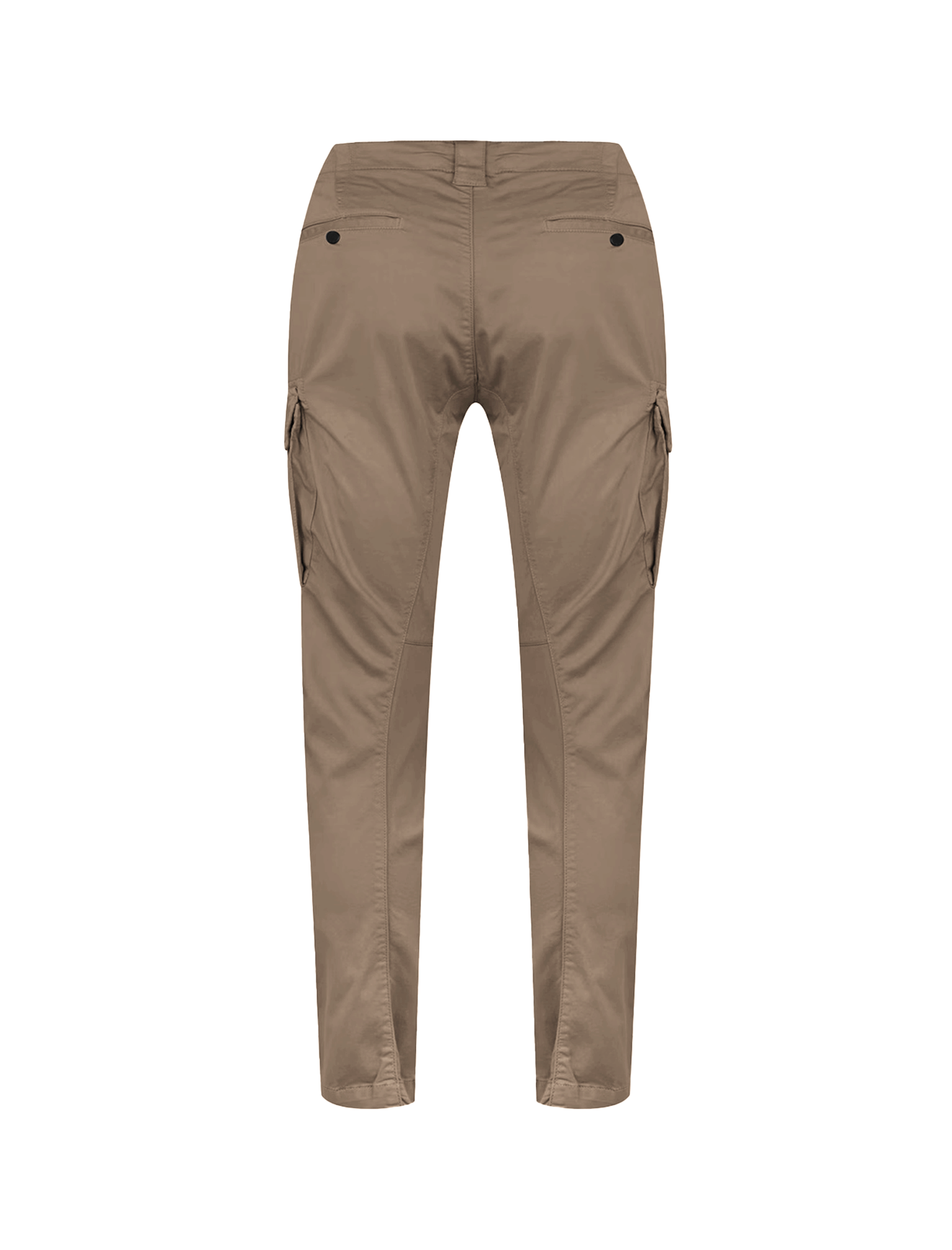 Stretch satin cargo pants