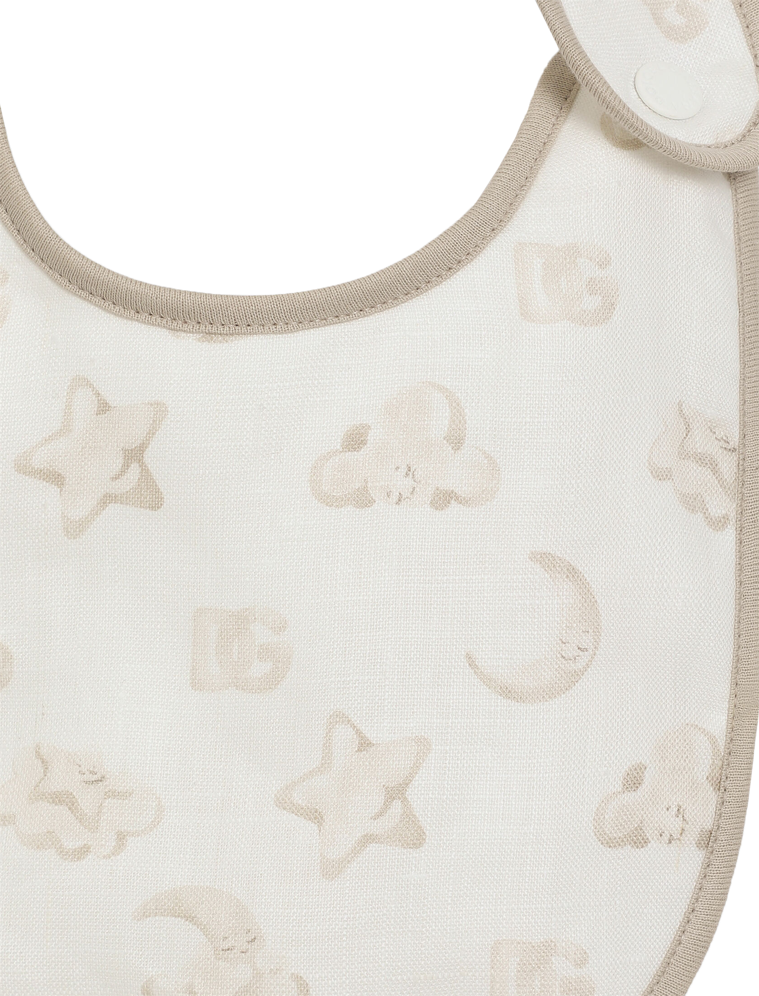 Watercolor star-print bib