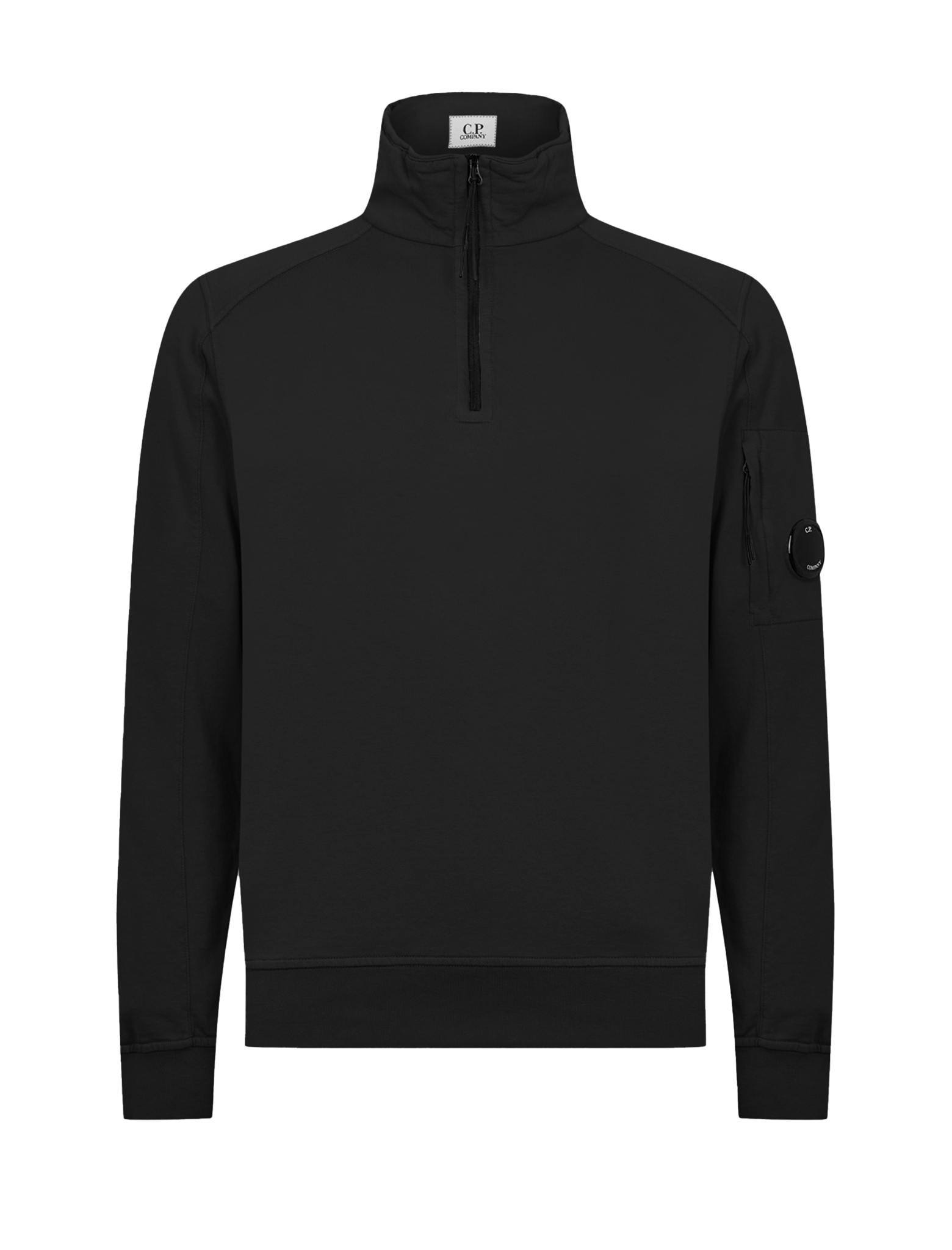 Zipped light fleece sweatshirt